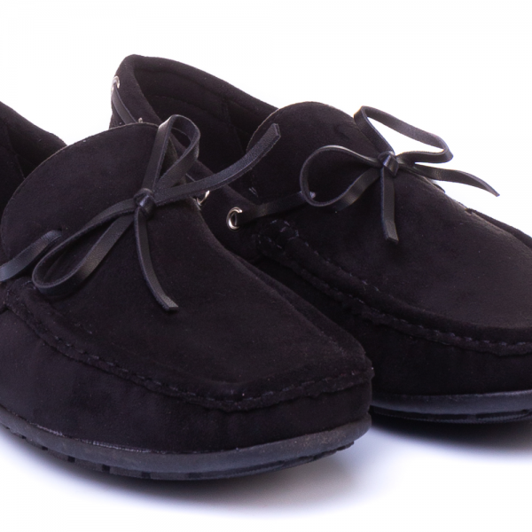 Ανδρικά παπούσια Teviz μαύρα, 3 - Kalapod.gr